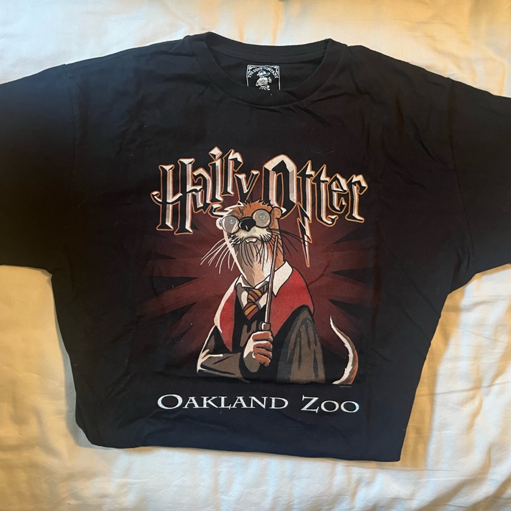 Hairy Otter Unisex Tshirt Vintage Oakland Zoo Medium